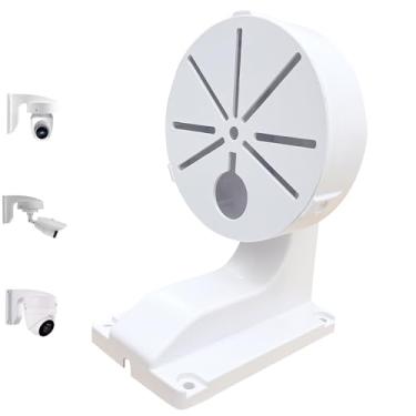 Imagem de Câmeras internas e externas suporte tipo L para montagem de câmera IP de cúpula de segurança CCTV, caixa de junção gerenciamento de cabos, suporte de câmeras DaHua Hikvision Dome