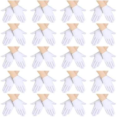 Imagem de Luvas de fantasia de algodão branco SATINIOR para crianças (10 a 15 an