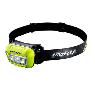 Imagem de Unilite HL-8R Lanterna de cabeça com sensor de feixe duplo recarregável por USB | 475 lúmens | 6500 k | Tempo de funcionamento de 4 a 35 horas | Alcance do feixe de 90 metros | IP65 IK07