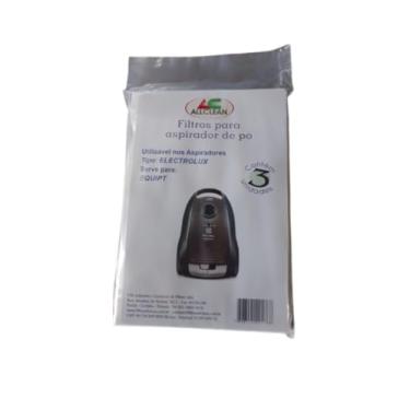 Imagem de SACO FILTRO DESCARTÁVEL PARA ASPIRADOR DE PÓ ELETROLUX EQUIPT Contém 3 unidades