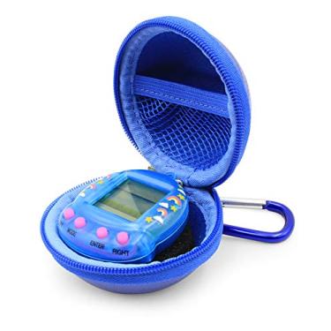 Imagem de Casematix Capa de brinquedo com clipe azul compatível com Tamagotchi On Virtual Interactive Pet Game, Giga Pets Ar e mais, inclui apenas capa compacta