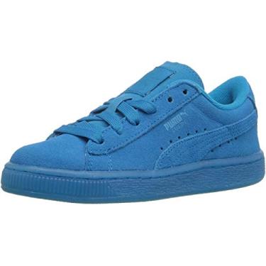Imagem de Tênis Puma de camurça JR clássico (criança pequena/criança grande), Atomic Blue, 7 Big Kid