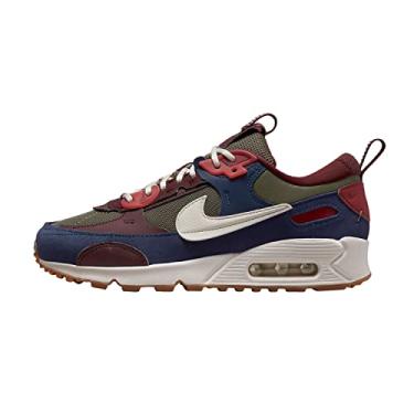 Imagem de Nike Tênis feminino Air Max 90 Futura tamanho 35 Médio Oliva/Phantom, Verde oliva/Canyon Ferrugem/Azul-marinho/Phantom, 37