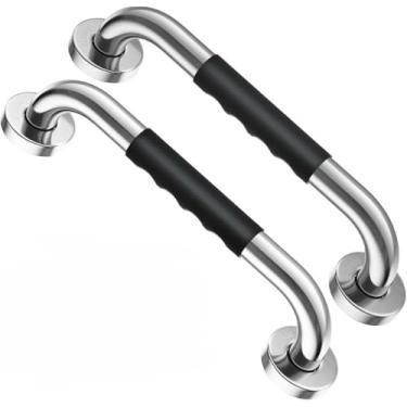 Imagem de Barra De Apoio Para Banheiro Idoso - Kit Com 2 Unidades De AçO Inox 40cm, Barra De SegurançA Com FixaçãO Forte Para Idosos, Deficientes E Mobilidade Reduzida(30cm)