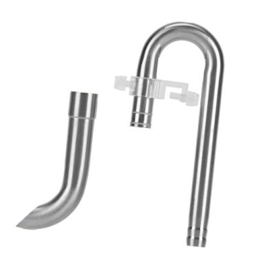 Imagem de Whtkoph Tubo de Saída de água para Aquário, Acessórios para Aquário, Cano de Lírio D'água, Fácil Instalação, Kit de Drenagem Universal de Metal Portátil, 12 Saída