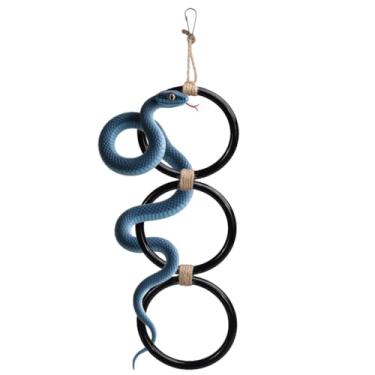 Imagem de Anéis de escalada de cobra, bola de instalação suspensa, brinquedos de enriquecimento Python para cobras de milho, liga, cobras, lagartos iguanas, camaleões