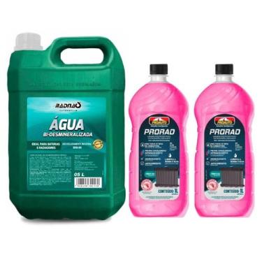 Imagem de 2 Aditivo Radiador Prorad Proauto 1 Litro + Galão de Água 5l - Proauto