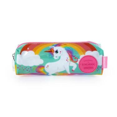 Imagem de Estojo Escolar Feminino Unicornio Rainbow - Bagaggio, U