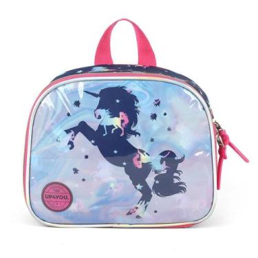 Imagem de Lancheira Infantil Feminina Términa Unicórnio  Azul - Bagaggio, U