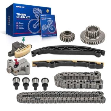 Imagem de KAX Kit de corrente de distribuição com roda dentada compatível com Nissan 2014-2018 Altima, 2014-2016 Rogue, INFINITI 2014-2017 QX60 - Substituição OEM 9-4212, 130281JB0A, 130283TA0A