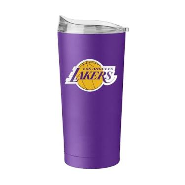 Imagem de FANMATS Copo de aço inoxidável NBA Los Angeles Lakers de 590 ml – Acabamento em pó durável – Serve para a maioria dos porta-copos, oficialmente licenciado pela NBA Cup – Mantém bebidas quentes e frias