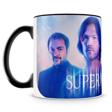 Imagem de Caneca Supernatural Personalizada de Porcelana com Alça Preta - Mod.3 