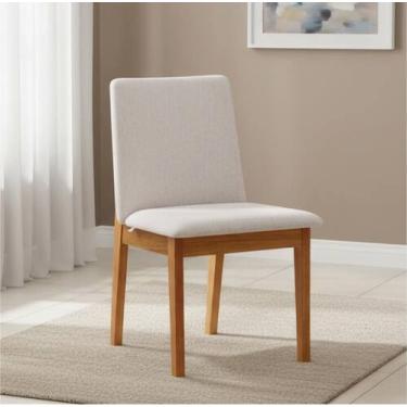 Imagem de Cadeira para Sala de Jantar Estofada Madeira Maciça Cecília - Herval