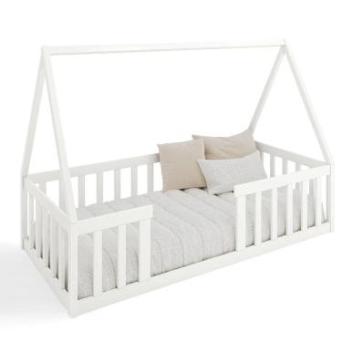 Imagem de Cama Solteiro Montessoriana Valentina Branco