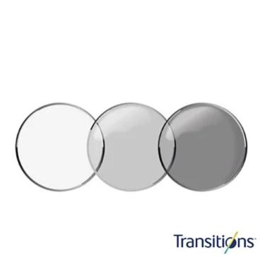 Imagem de Lentes com grau 1.56 Orgânica Fotossensível cinza com antirreflexo - H