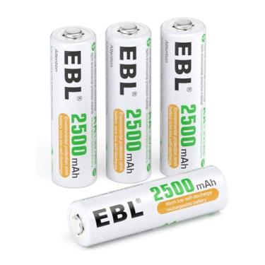 Imagem de MPOWER - Pilhas AA Recarregáveis Ni-MH 2500mAh - Pack com 4 Unidades de Alta Capacidade, 1.2V, para Dispositivos Eletrônicos, Câmeras, Brinquedos e Controles