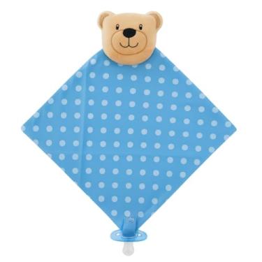 Imagem de Naninha Para Bebê Paninho Bichinho com Prendedor de Chupeta (Urso)
