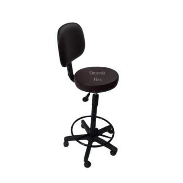 Imagem de Cadeira mocho secretaria corano marrom - Sintonia Flex