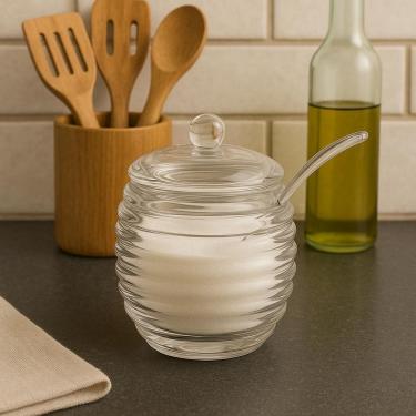 Imagem de Açucareiro De Plástico Com Colher 200Ml - Jolitex Mek Linea