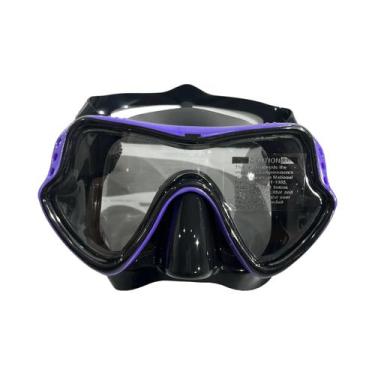 Imagem de Máscara de Mergulho com Snorkel - Adulto, Silicone, à Prova d'Água e c