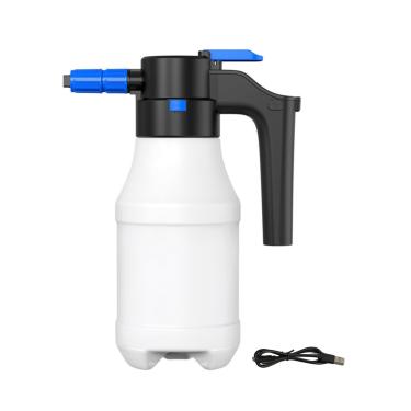 Imagem de Pulverizador de Espuma Elétrico de 1,5L, Pistola de Espuma para Lavagem de Carros Sem Fio, Pulverizador de Jardim, Frasco de Spray de Espuma Elétrico PP para Lavagem de Carros,