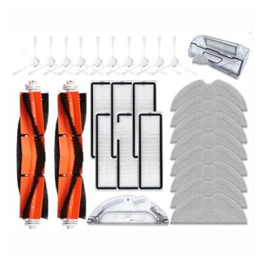 Imagem de Compatible With Xiaomi Mijia 1C 1T STYTJ01ZHM Mi Robot Vacuum Mop Dreame F9 Hepa Filter Main Side Brush Mop Cloth Cleaner Accessories(Black)