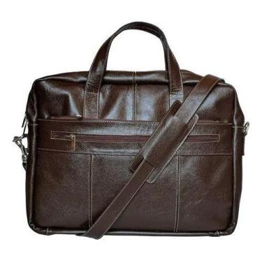 Imagem de Bolsa  Social Executiva Pasta Masculina Mala Em Couro Porta Notebook -