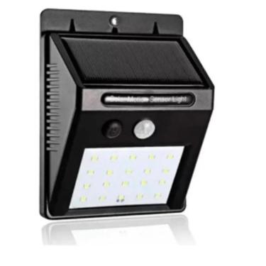 Imagem de Luminária Solar Arandela A Prova De Agua Bateria 1200 Mah