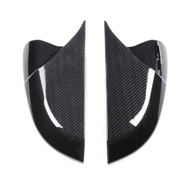 Imagem de Capa de espelho de asa de carro, para Civic 10th 2016 2017 2018 2019 2020 em forma de buzina ABS fibra de carbono tampas retrovisoras