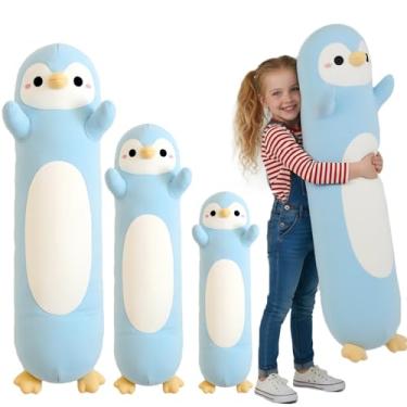 Imagem de Kekeso Penguin Plush, Long Penguin Plush Pillow Ultra Soft Huggable Stuffed Animal Body Pillow for Kids Adults (Light Blue, 60cm/23.62in)