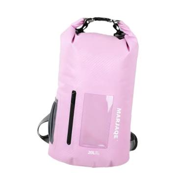 Imagem de predolo Mochila impermeável leve e seca para camping e natação em águas abertas, Rosa 20l