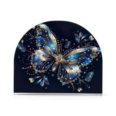Imagem de Qilmy Lindo porta-guardanapos de borboleta para mesas - Porta-guardanapos para cozinha, porta-guardanapos de mesa, porta-guardanapos de coquetel, porta-guardanapos de papel259