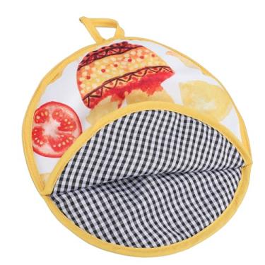 Imagem de Fabater Bolsa Aquecedora de Tortilha de 11,8 Polegadas, Bolsa de Pano Isolada para Micro-ondas Com Isolamento de Algodão PP, Suporte para Tortilha para Rolos de Pizza Tacos Naan,