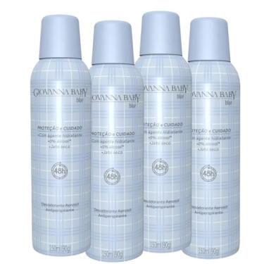 Imagem de 4 Desodorante Aerosol Antiperspirante Blue Giovanna Baby Azul