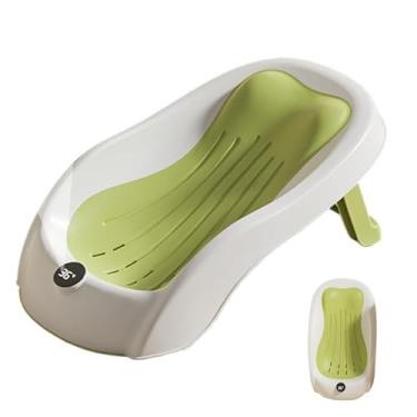 Imagem de Suporte para Banho | Assistência de Banho Dobrável com Termômetro | Banheira para Bebé - Para Uso em Casa, Viagens, Hotel e Praia