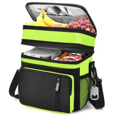 Imagem de Lancheira, refrigerador isolado à prova de vazamentos BAGNN, verde néo