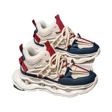 Imagem de Tênis Masculino De Cano Médio Com Aumento De Altura, Antiderrapante, A