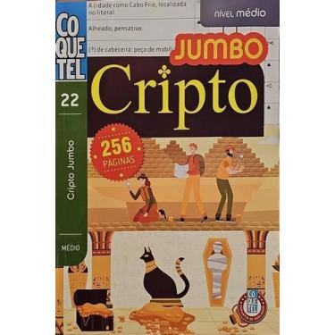 Imagem de Cripto Jumbo Coquetel 288 Páginas Letra grande Criptograma Passatempo 