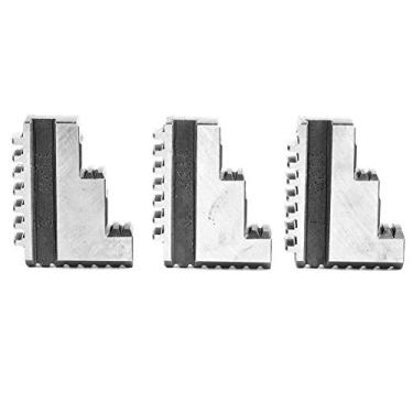 Imagem de 3 pces k11 125 mandíbula interna mandril mandíbula de alta resistência longa vida útil torno mandril mandíbula para torno máquina 20crmnti material