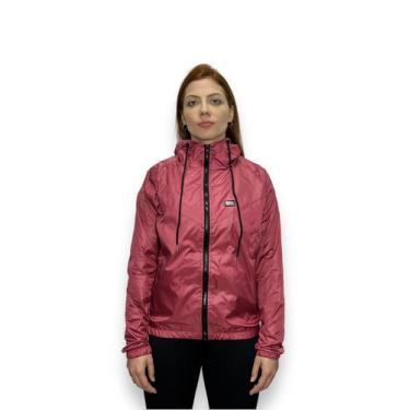 Imagem de Jaqueta Corta Vento Feminina Blogueira Impermeável Zíper Lisa - Hunter