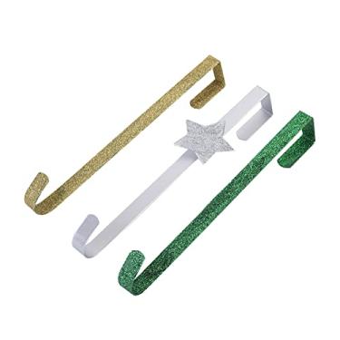 Imagem de 3 Pack Gancho Sobre Porta de Metal resistente para Pendurar Roupas Chaves Chapéus Toalhas Bolsas Mão Heavy-Duty Fácil Instalar Organizador Casa