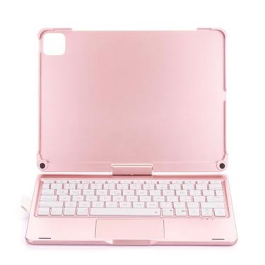 Imagem de Teclado BT Rotativo de 360 Graus Recarregável Sem Fio com Iluminação 7 Cores para Pro 11 Air4 Air 5th