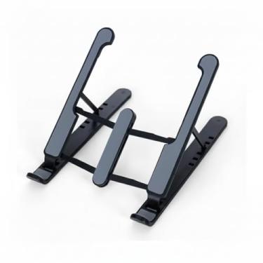 Imagem de Suporte Dobrável para Notebook Celular e Tablet Base Ajustavel 6 Posicoes Portatil Antiderrapante Estrutura Reforcada para Mesa