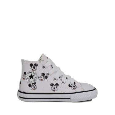 Imagem de Tênis Converse Chuck Taylor All Star Infantil Zip Mickey Branco Preto CK13310001-19