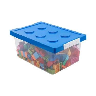 Imagem de Caixa De Armazenamento Empilhável Para Blocos De Construção Infantil, 