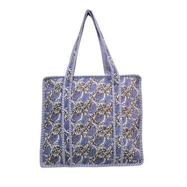 Imagem de COTSILER Sacolas femininas leves de viagem bolsa de ombro de algodão para compras de mercearia e praia, Design nº 16, Large