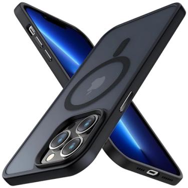 Imagem de Capa Capinha Translucida Fosca Magnética Anti Impacto Premium Macia Protetora Compatível com iPhone (Preto, iPhone 17 Pro)