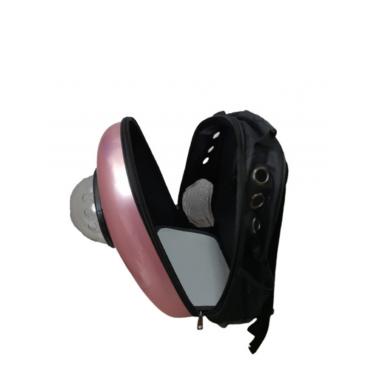 Imagem de Mochila Pet Foguete Acrílico Panorâmica para Passeio