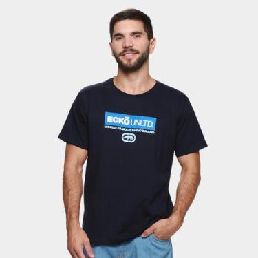 Imagem de Camiseta Ecko Logo Masculina, Marinho, P