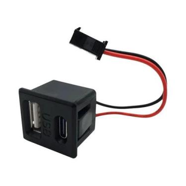 Imagem de Soquete USB Tipo-C Fêmea De Camada Dupla Com Conector De Carregamento 